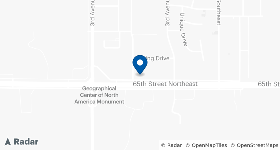 Map of Dairy Queen Location:: 101 Hwy 2 SE, Rugby, ND, 58368-2443